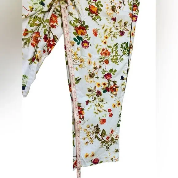 Disney Alice Through The Looking Glass Designer Collection Floral Cropped Pants - Picture 5 of 13